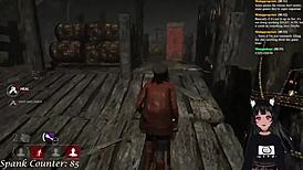 vtuber lewdneko plays dbd and gets spanked part 2