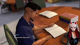 Steps of Debauchery 21 with sexy college student in white stockings