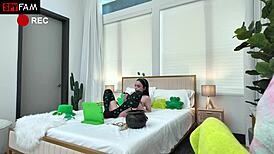 stepbrother catches selina imai playing with her wet pussy