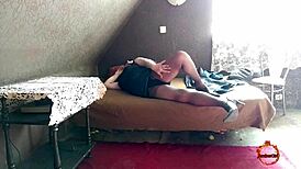 hot stepdaughter sucks cum in mouth at motel party end