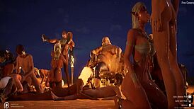 wildlife orgy in 3d hentai group