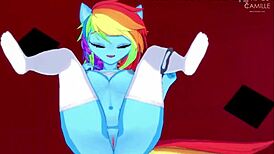 Rainbow Dash Craves Your Touch And Ride
