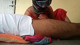 the indian bhabhi gives blowjob outdoors