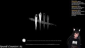 vtuber lewdneko plays dbd and gets spanked part 2