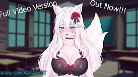 Squirting anal sex in public with 3D game