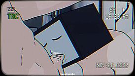 TV woman and cameraman have sex in Skibidi Toilet hentai animation