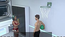 femdom mistress dominates in space anime