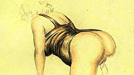 Vintage erotic drawings from antique comics and anime!