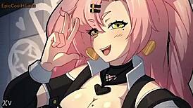 anime hentai hard dig features blowjob and pussy scenes in 3d cartoon style