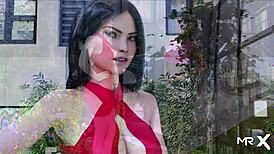 Wow, double blowjob in fashion business game!