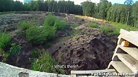 Fucking Glasses - Emma Gets Nailed Hard On Construction Site With Teen Heat