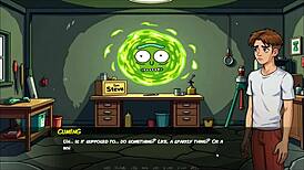 Portal Porn Demoniums Hentai Ep 3 - Morty's Sister Blowjob