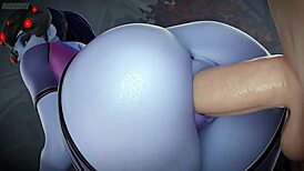 Hentai Star Bent Over for Uncensored Anal Creampie