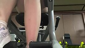 Squirting and MASTURBATING Hard in Public Gym Session