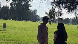 stranger bangs me hard in public park forest encounter