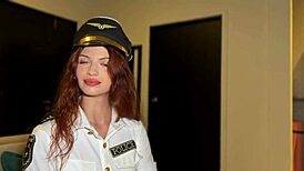 Arrogant policewoman gets fucked in various positions