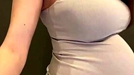 Pregnant Stepmom's Natural Tits Get a Sensual Outdoor Massage