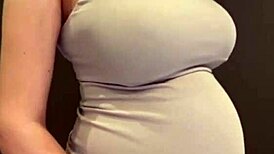 Pregnant Stepmom's Natural Tits Get a Sensual Outdoor Massage