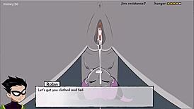 18titans ep26 full sex with raven and jinx