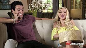 Tiny blonde stepsis craving real cock, wanna see her ride? 😈