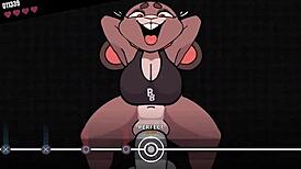 beat the boss with banging in furry group hentai