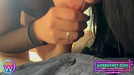 Look at that lucky cock buried in big natural boobs!