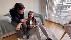 Yo, I’m calling my stepdad’s partner over to the family house. Gotta eat her out in this compilation!