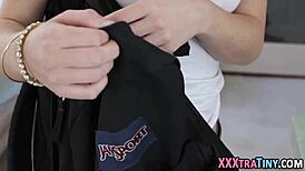 hey, this tongued teen 18+ gets a hardcore facial