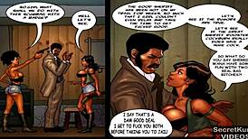 true dick pt 6 - threesome action with two horny ebony girls and giant bbc sheriff in wild police fuck