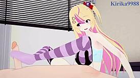 mami tomoe and ashley taylor share intense emotional sex in hentai