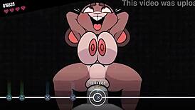 beat the boss with banging in furry group hentai