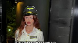 Arrogant policewoman gets fucked in various positions