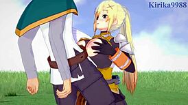 Darkness and kazuma satou intense sex - konosuba hentai