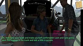 Beautiful wife and stepmother with big cans in homemade video