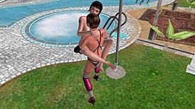 animated 3d cute lesbian girl fucking