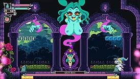 Flip Witch Pixel Hentai Game Monster Cock Titjob and Facial