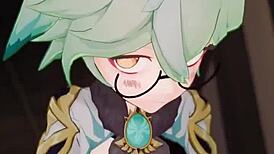 Anime hentai creampie in 3D cartoon porn