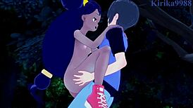iris and erika have intense sex in pokemon hentai