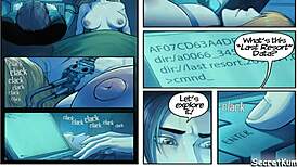 Advanced robot sex dolls engage in threesome fucking with big cocks and toys