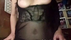 Look how she moves when her husband isn't home.