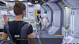 Petite 18+ superstar in outfit meets big cock in space 42