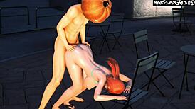 In this anime hentai, Nami gets completely destroyed by intense scenes.