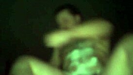 A gay man from russia took a snow bath and fed his big ass with snow while masturbating