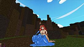 Yo, futanari barbarian heroine bangs monster girls in hentai game!