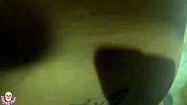 Naughty wife receiving the technician without panties and bra