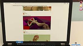 Ep7, busted Belle using her dildo friend to get off! 😳