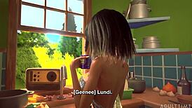 Yo, 3DGspot tiny trans bangs giant busty trans in 3D cartoon porn! 🔥