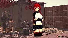 Eris and Roxy Engage in Threesome Action in Mushoku Tensei Full Movie on Sheer FantasyKing3