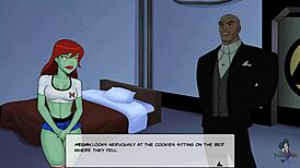 cheshire and artemis get playful in dc comics cosplay