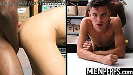 Shoplifting teen suspect barebacked by gay officer at garage - MenPerps